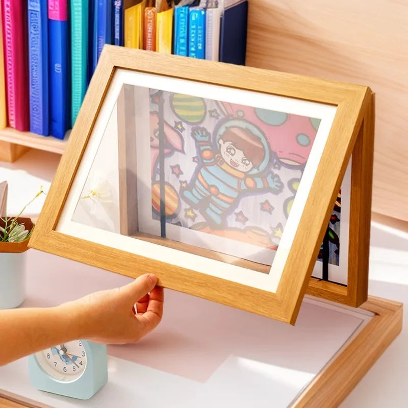 3D Picture Frames Children's Artwork Hollow Floating Baby Growth