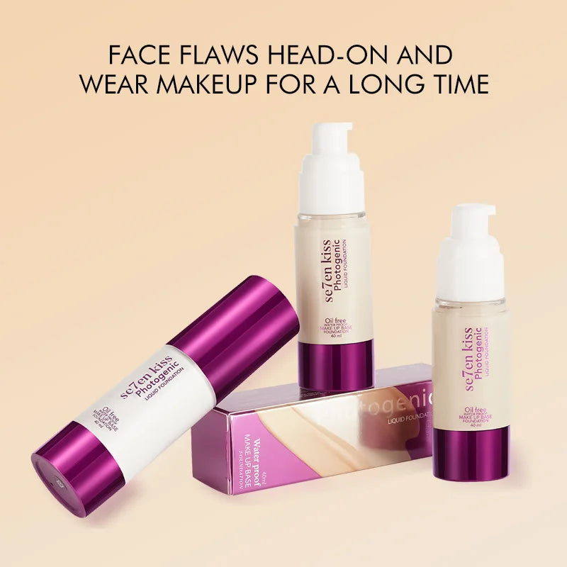 Press-type temperature-changing liquid foundation, long-lasting hydration, moisturizing, concealer, barrier cream bb cream Zpaxo