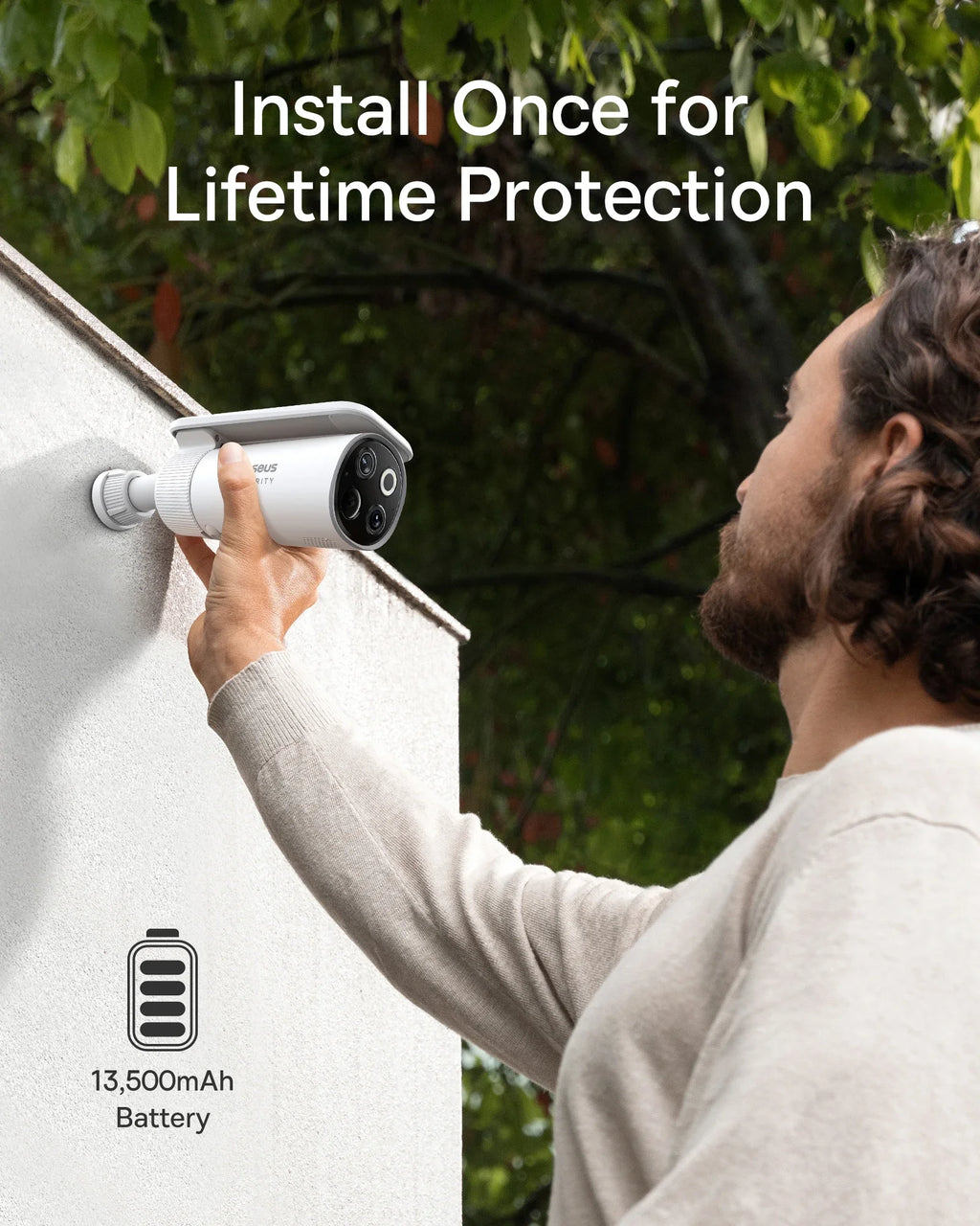 Baseus Security S1 Outdoor Camera 3K Clarity Wireless Solar