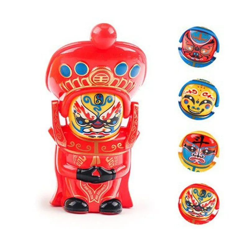Sichuan Opera Face Changing Doll – Chinese Cultural Souvenir Cultural Collectible Doll Zpaxo Red
