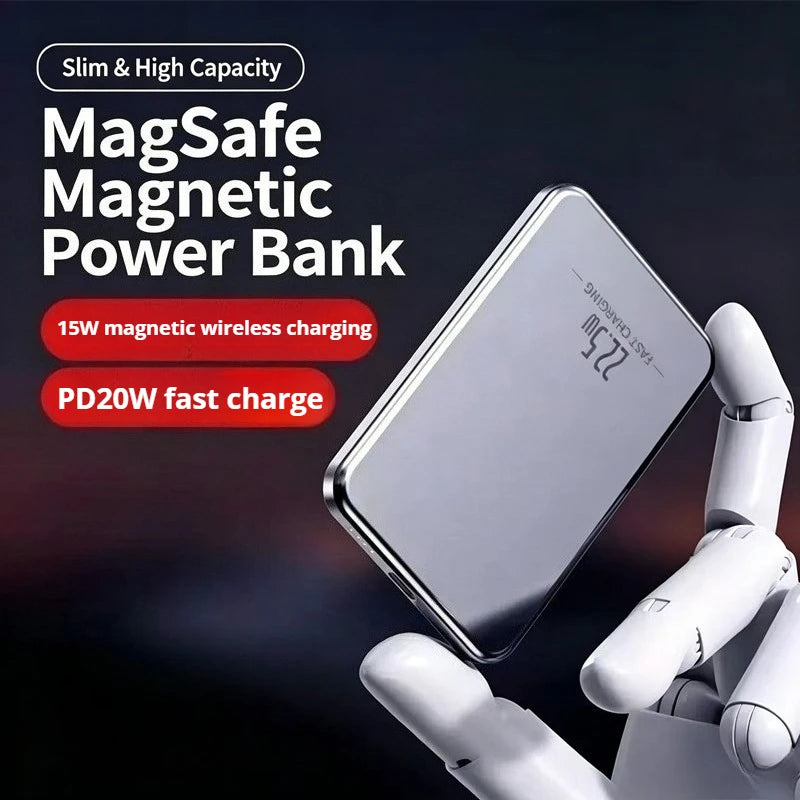 2026 New 10000mAh Portable Magnetic Wireless PowerBank PD22.5W Fast Charging External Battery for Magsafe for IPhone Samsung Zpaxo