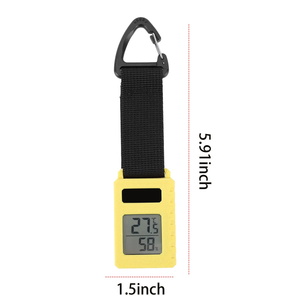 Mini Thermometer Outdoor Temperature Humidity Meter Camping Zpaxo YELLOW