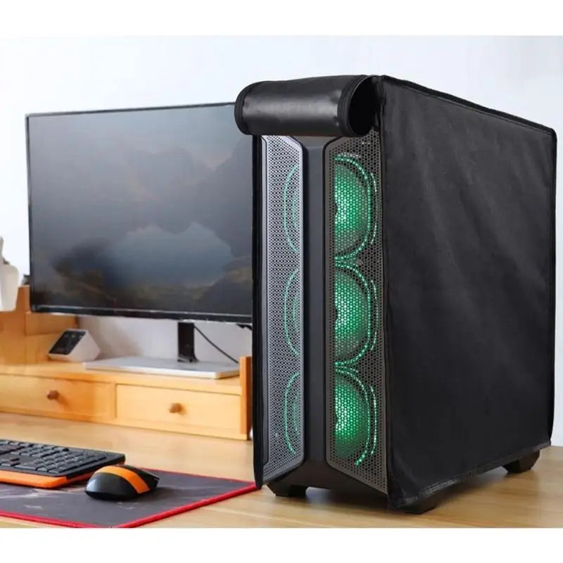 652F Effective Dust Cover for Desktop Computer Case Full Shielding Bag Zipper Covers Enclosure Protect from Dirt and Dust Zpaxo