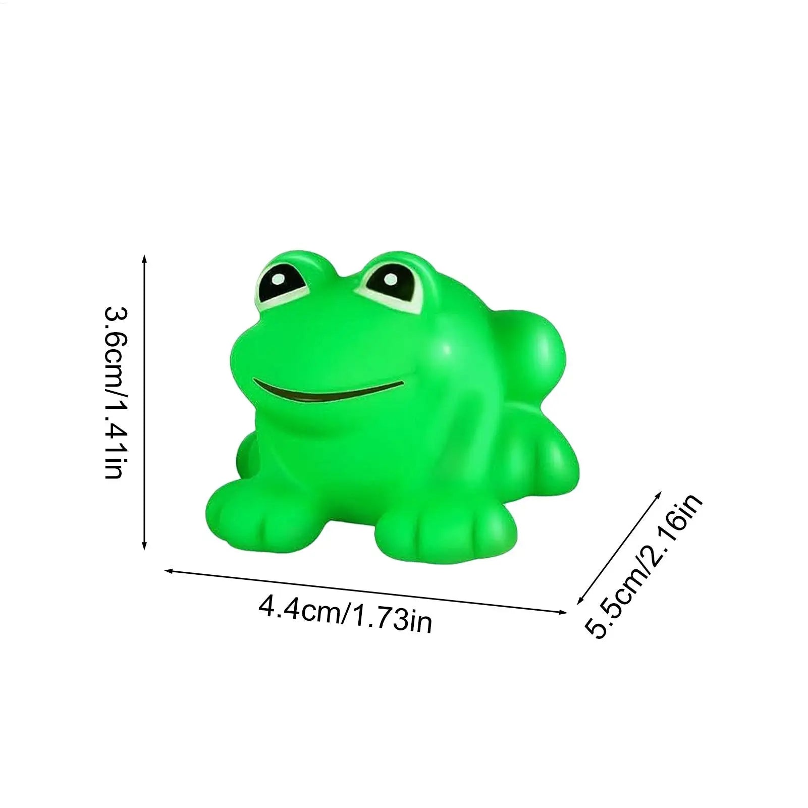 Realistic Frog Frogs Squeak Floating Rubber Bath Toy 10x Mini