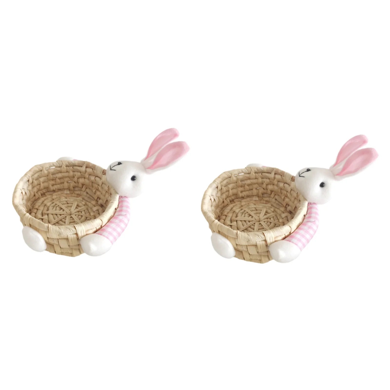 Miniature Easter Bunny Basket – Reusable Decorative Storage Easter Storage Basket Zpaxo Style 2- S