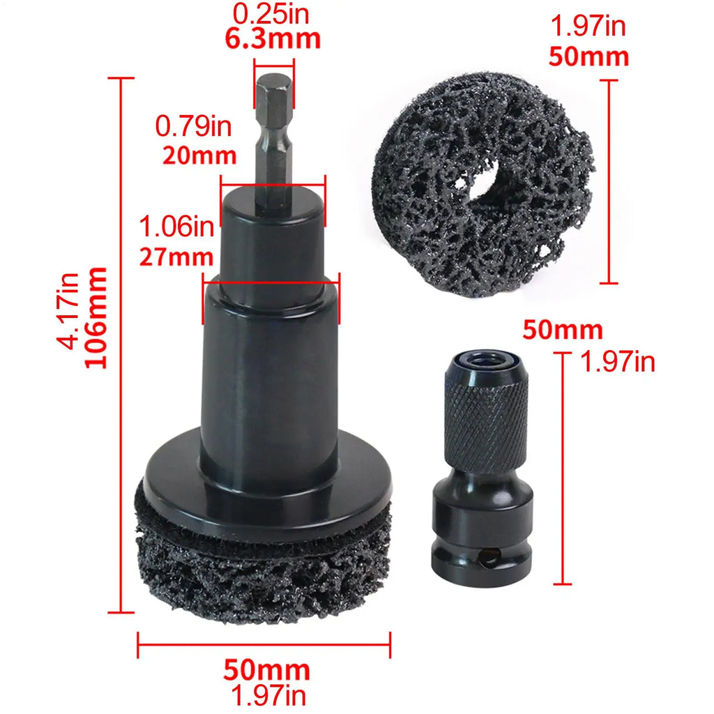 Wheel Hub Cleaning Brake Disc Rust Removal Tool Grinding Heads&polish