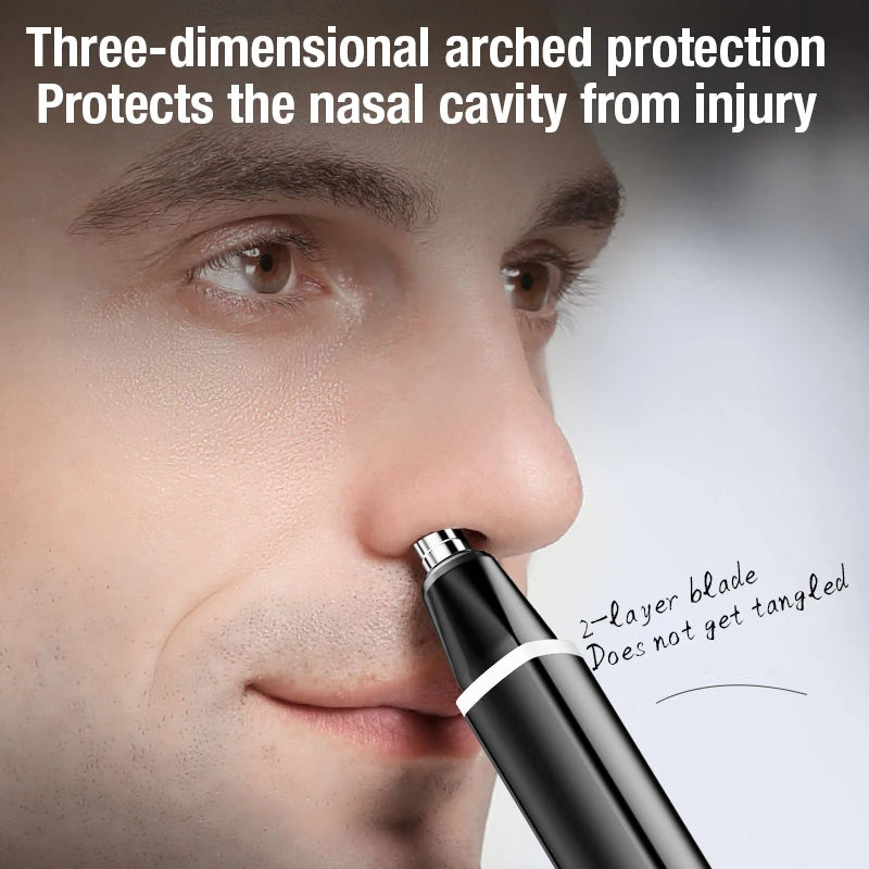 Portable Mini Rechargeable Electric Nose Hair Trimmer Washable