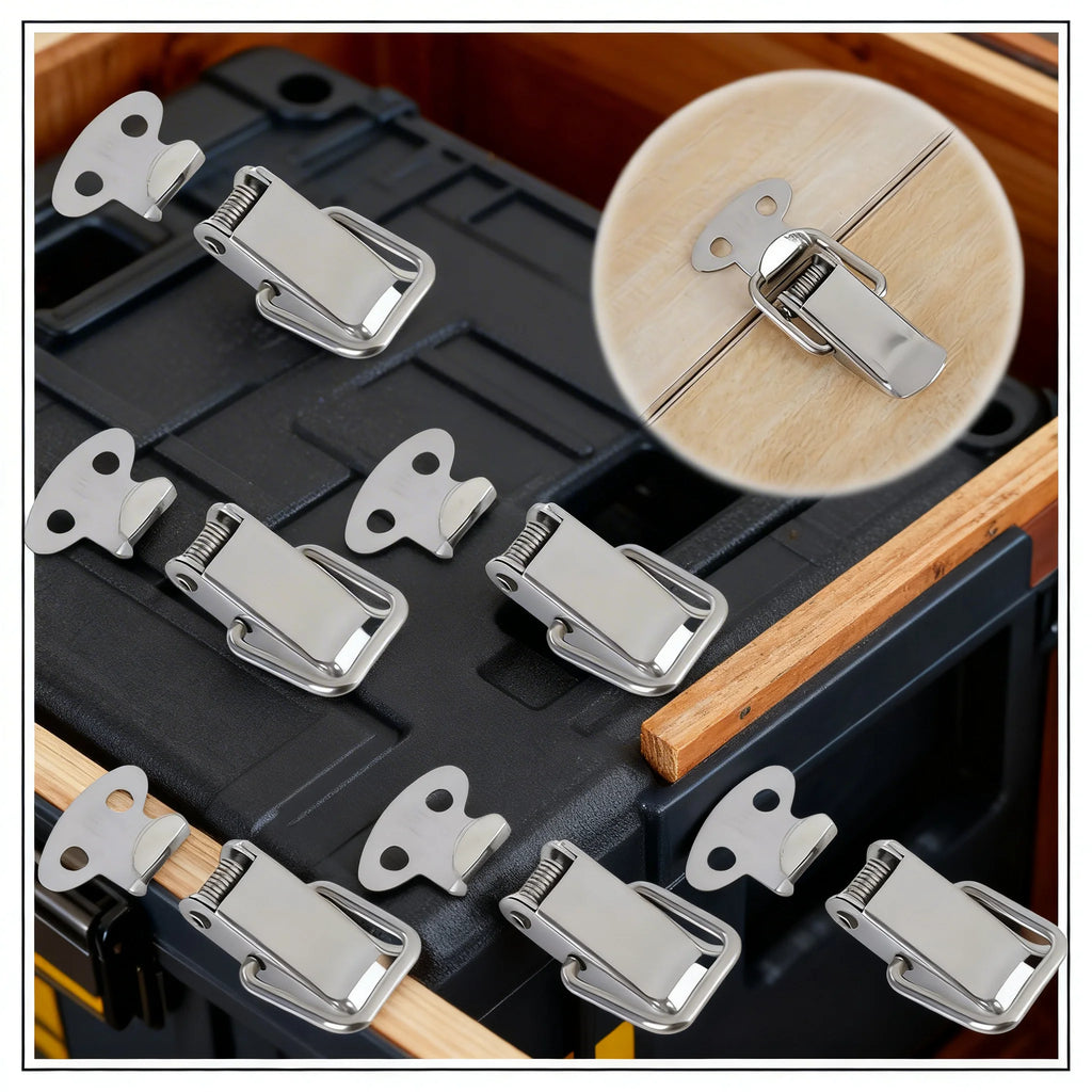 Spring-Loaded Toggle Latch Locks – 6 Pack for Boxes & Cabinets Toggle Latch Lock Zpaxo