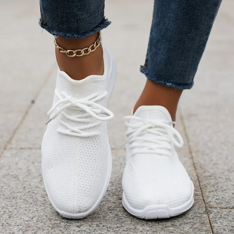 Breathable Mesh Sneakers Women 2026 Outdoor Lightweight Walking Zpaxo