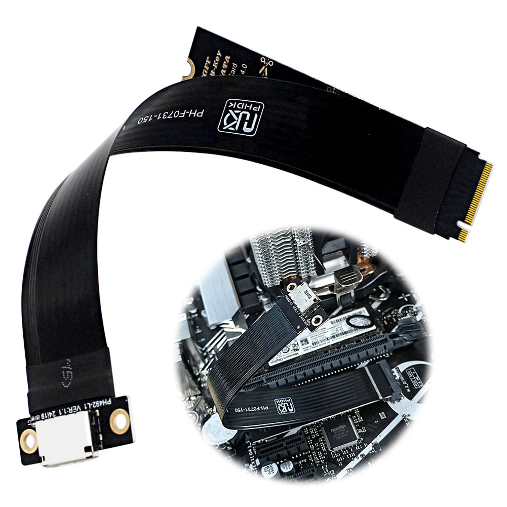 M 2 Oculink Adapter Cable Laptop External Graphics Card Extension