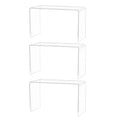 Clear Acrylic Display Risers Shoes Cosmetics Jewelry Organizers