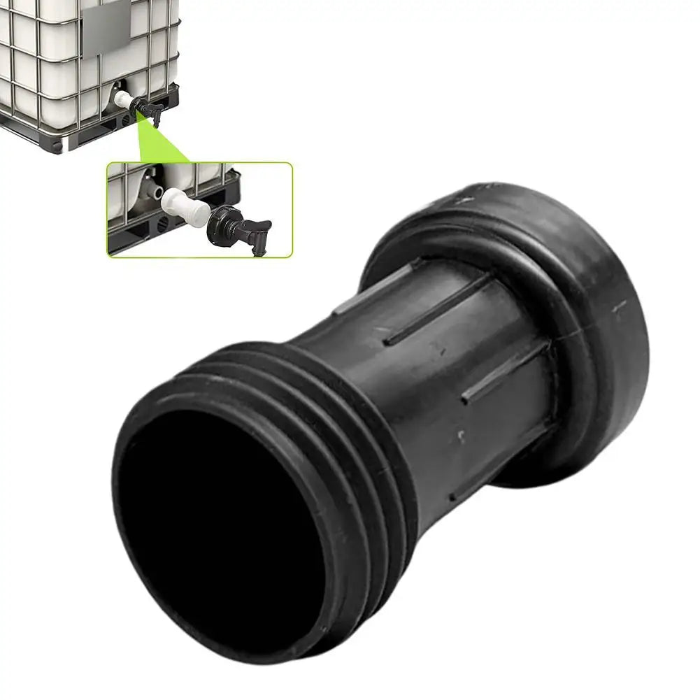 IBC Tote Tank 60mm Drain Extension Adapter Pipe – PVC Drain Extension Adapter Zpaxo black