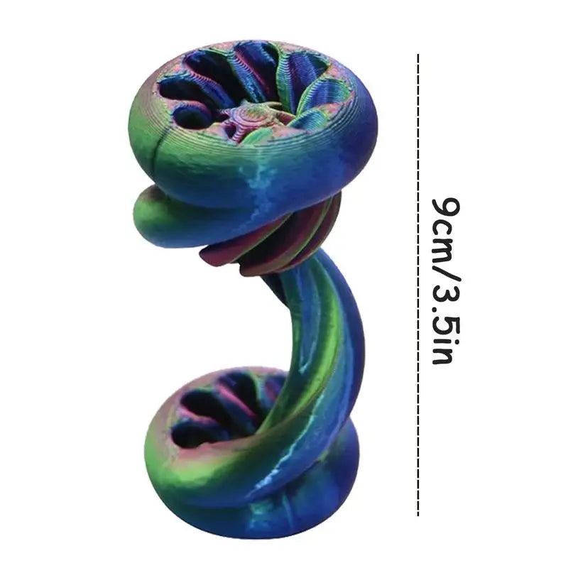 3D Printed Fidget Toys Passthrough Fidget Toys Thread Illusion Cool Gadgets For Stress Relief Boys Kids Adults Classroom Home Zpaxo
