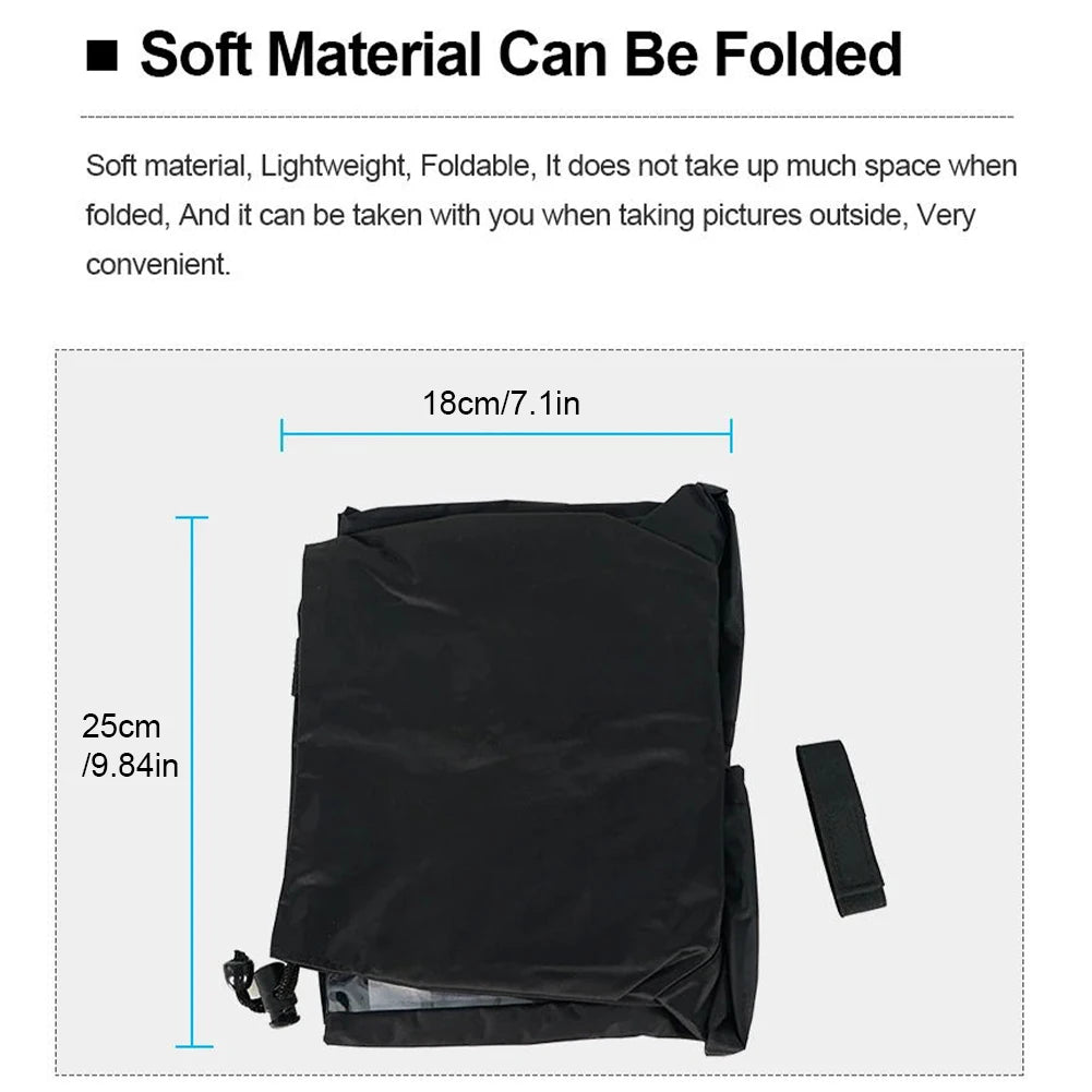 Waterproof Camera Rain Cover Black Covers Portable Rainproof