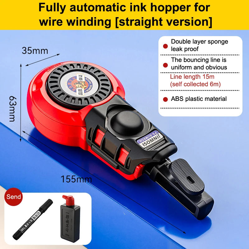 Woodworking Tool Automatic Manual Carpenter Ink Marker Wood Scriber Zpaxo A3