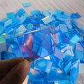 50/100X Square Shape Laser Plexiglass Rainbow Board Acrylic Iridescent/Radiant Circle DIY Advertising/Home Decorate Zpaxo 100pcs