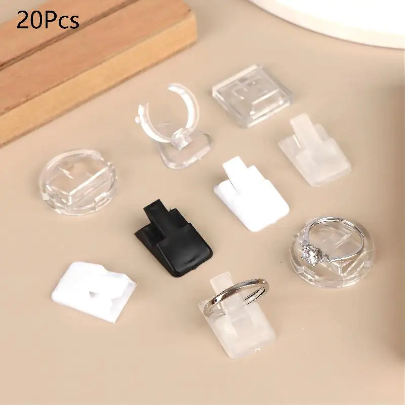 20-Pack Acrylic Ring Display Stands – Jewelry Organizer Holder