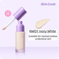 Girlscrush Foundation Skin Dewy Glow Luminous Finish Lightweight Dry Zpaxo NW01