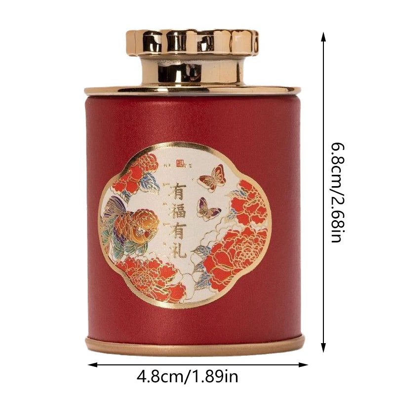Portable Containersealed Can Tea Jar Storage Boxes Mini Black Green Zpaxo