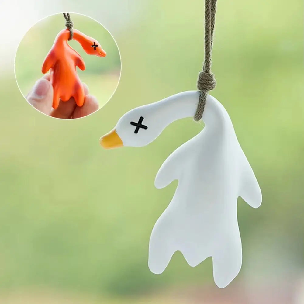 2Pcs Color Changing Color Changing Swing Goose Cute Exquisite Swing Duck Car Pendant 2Pcs Fashion Car Hanging Ornament Home Zpaxo