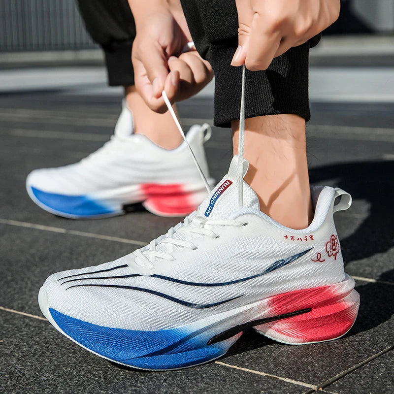 Men's Casual Sneakers Luxury Trainer Shoes Breathable Race Running