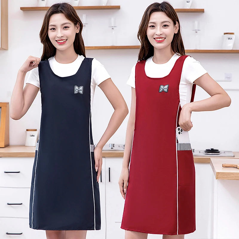 Fashionable Slim Waistcoat Apron Waterproof Waist Strap Solid Zpaxo