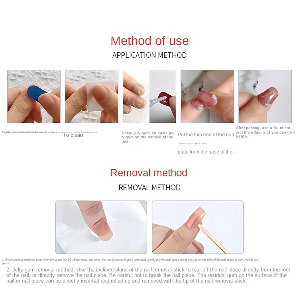 Box French Aurora Fake Toenails Cat Eye Full Cover Foot Nails Short Zpaxo