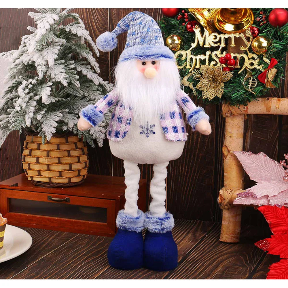 Stretchable Christmas Plush Ornaments – Santa, Snowman & Reindeer