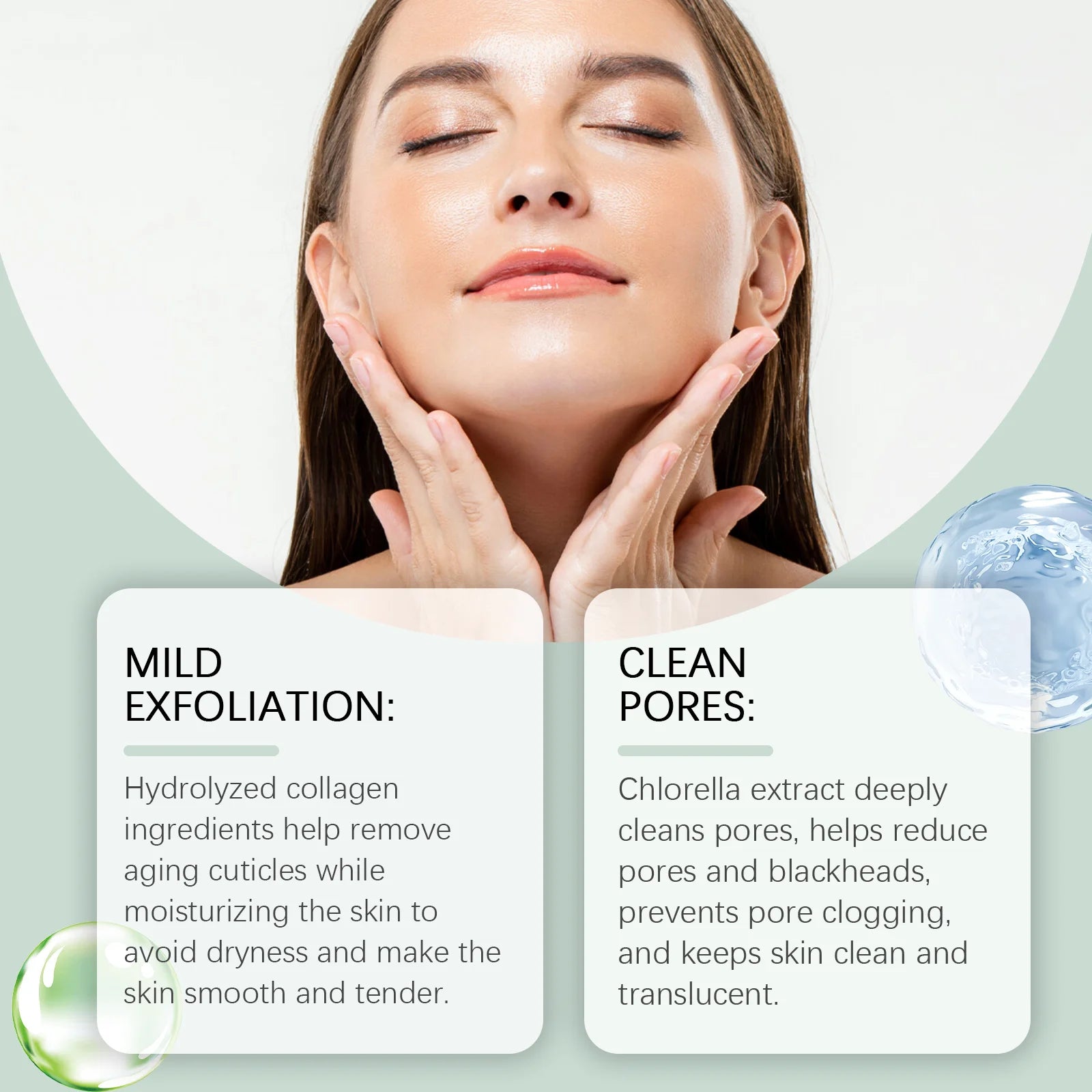 Exfoliating Peeling Gel Remove Dead Skin Dark Spot Deep Cleaning Purifying Brighten Tighten Pores Nourishing Repair Facial Scrub Zpaxo