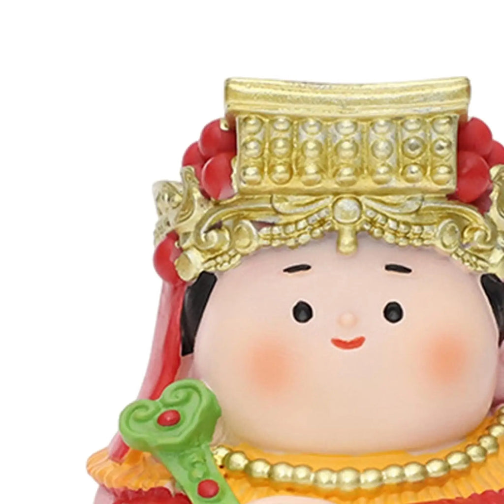 Resin Chinese Mythological Figurine Car Dashboard Ornament Fengshui Sculpture 2.3inch Tall for Bedroom Zpaxo