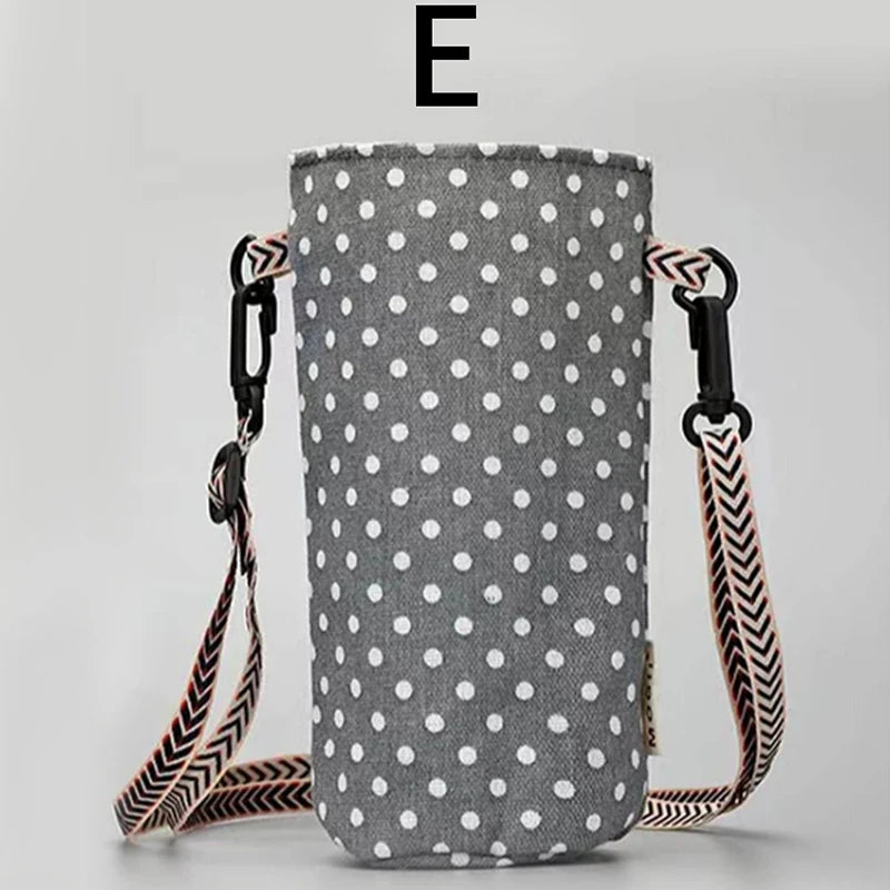 Portable Water Bottle Bag Insulated Crossbody Water Bottle Carrier Bag Holders Travel Sports Camping Zpaxo J24012025-E