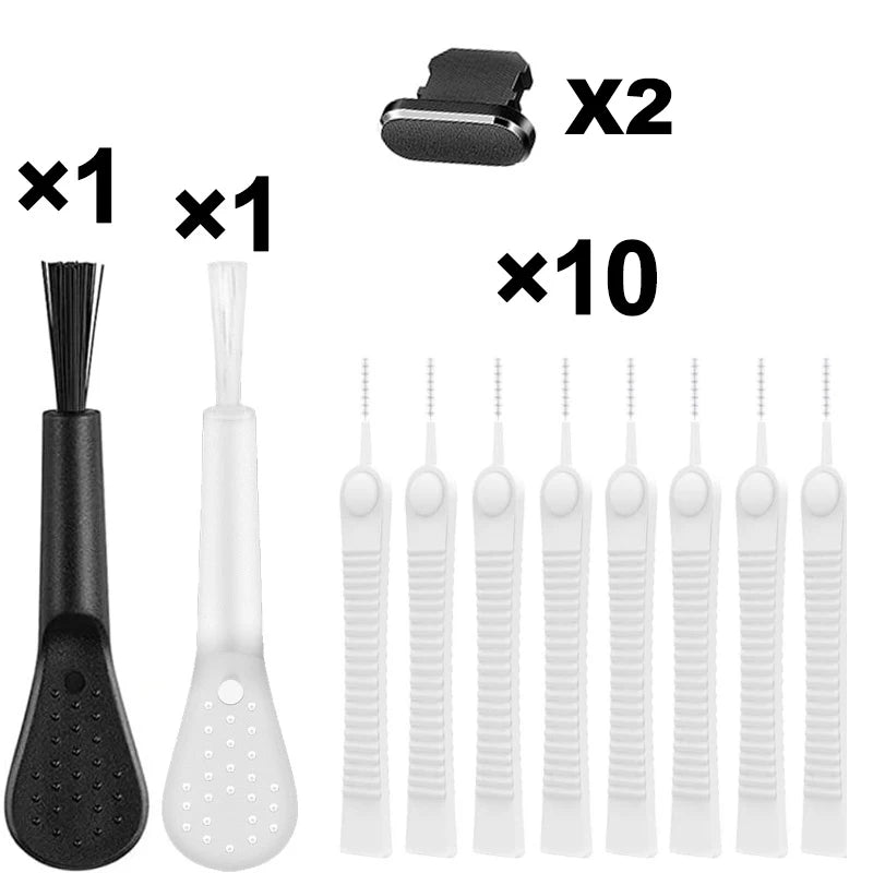 Mini Cleaning Brush Phone Charging Port Dust Plug Shower Computer Zpaxo E-14PCS