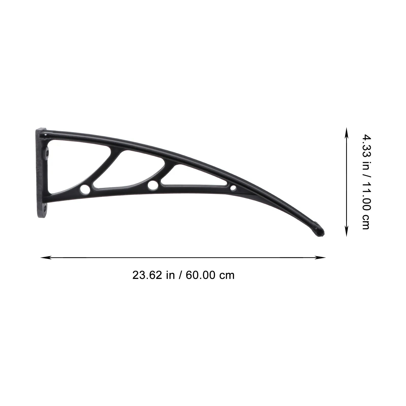 Reliable Curved Awning Bracket for Outdoor Patio Balcony Window Door Sun Shade Rain Cover Canopy Support Holder 3Mm Slot Zpaxo