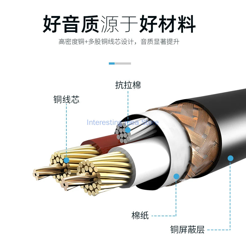 Ickb L9 Balance Cable So8 Sound Card 48V Capacitor Microphone Microphone Connection Cable Single Cannon Female Turn 3.5mm Zpaxo