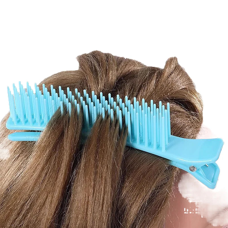 Professional Hair Grip Clamps Salon Hair Section Cutting Clips Comb Barber Dyeing Perm Hair Pins Home DIY Barrette Hair Styling Zpaxo