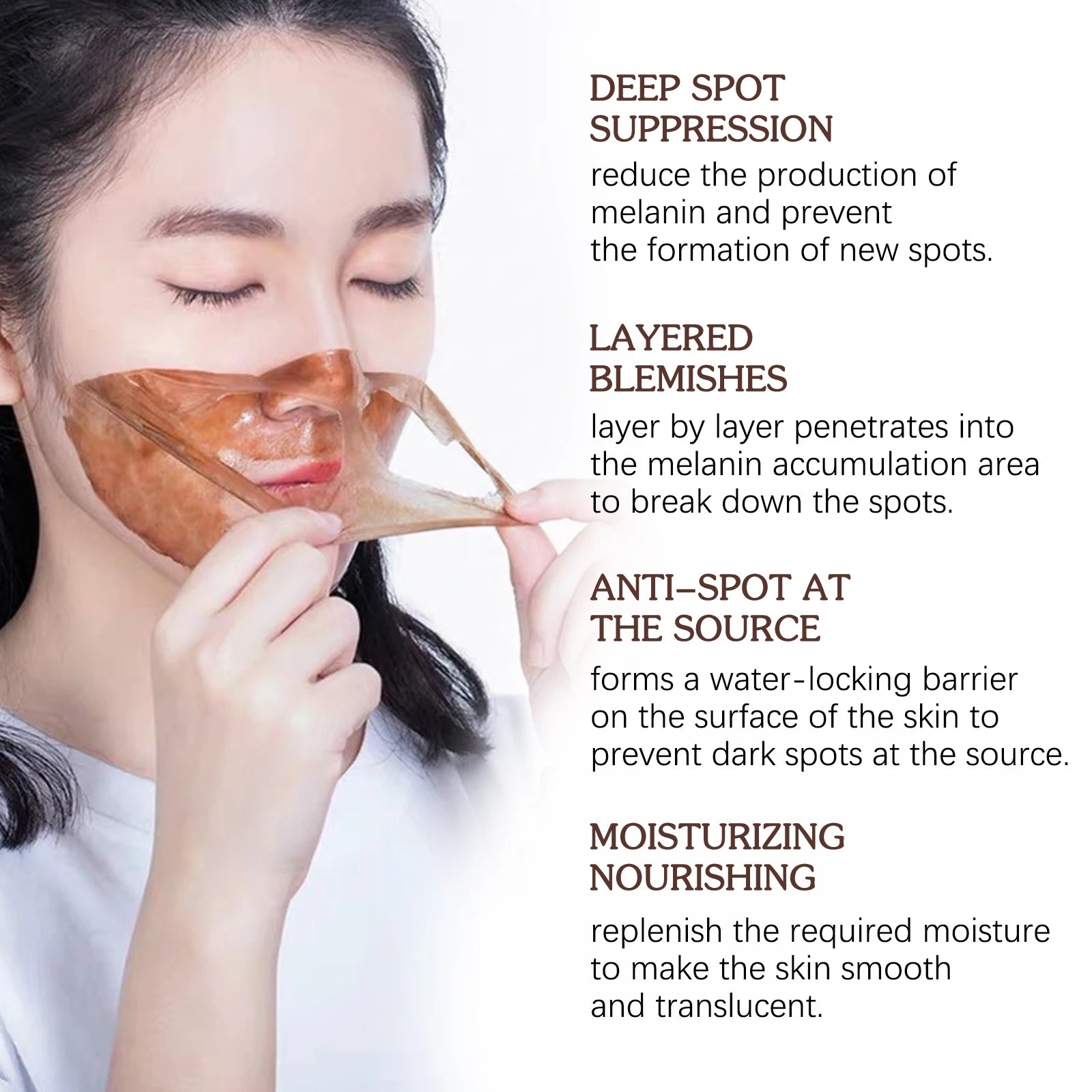 Jaysuing Firming Brightening Peel-Off Facial Mask 100g Peel-Off Face Mask Zpaxo