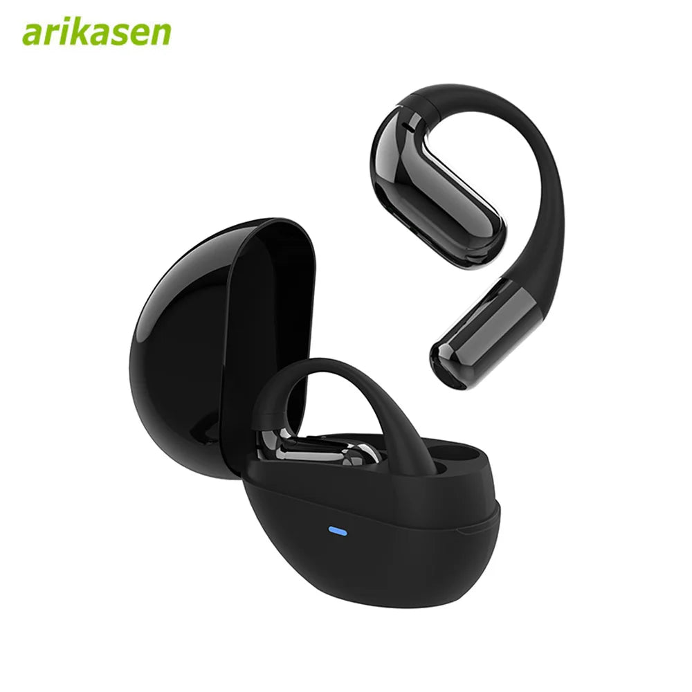 Open-ear Bluetooth Headphones Wireless Headset Earbuds Surroundings Zpaxo black