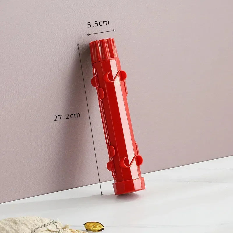 DIY Sushi Making Mold Set – Rice Roll Bazooka & Drum Tool Sushi Making Mold Zpaxo Red