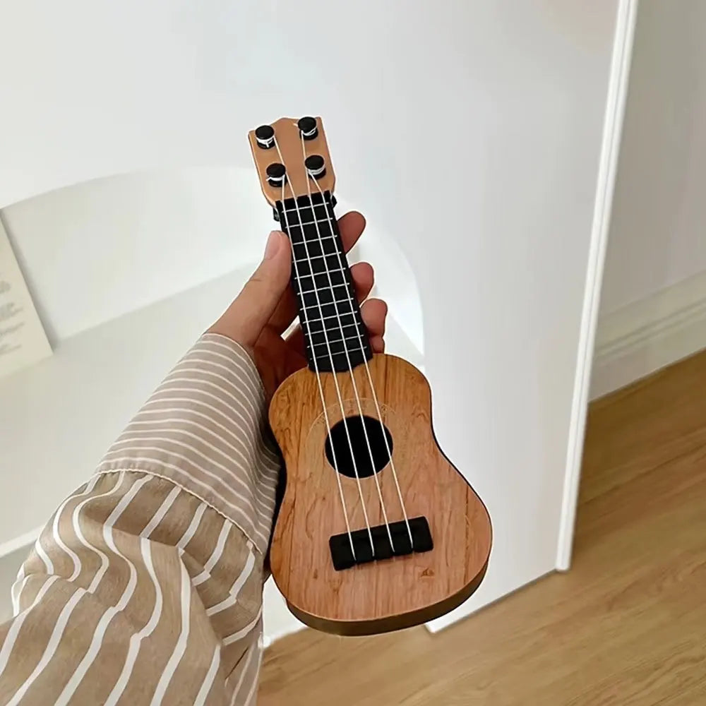 Mini Ukulele Guitar Toy Desk Ornament Musical Instrument Kids Zpaxo