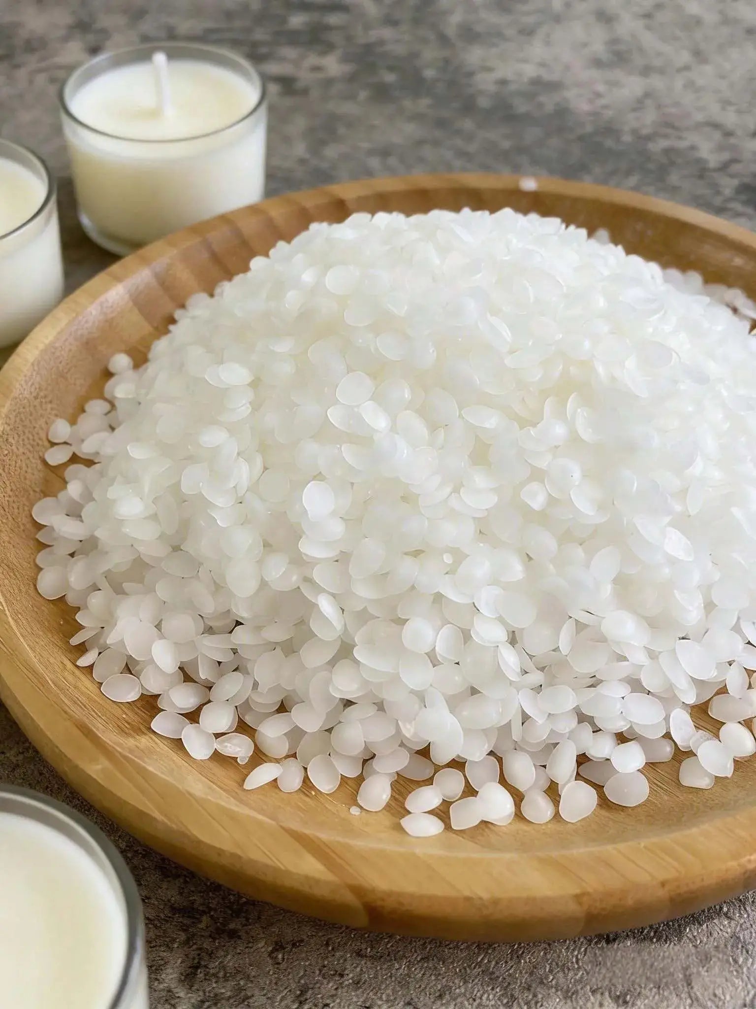 Natural Beeswax Granules – White & Yellow DIY Candle Making Wax Candle Making Wax Zpaxo 200g white