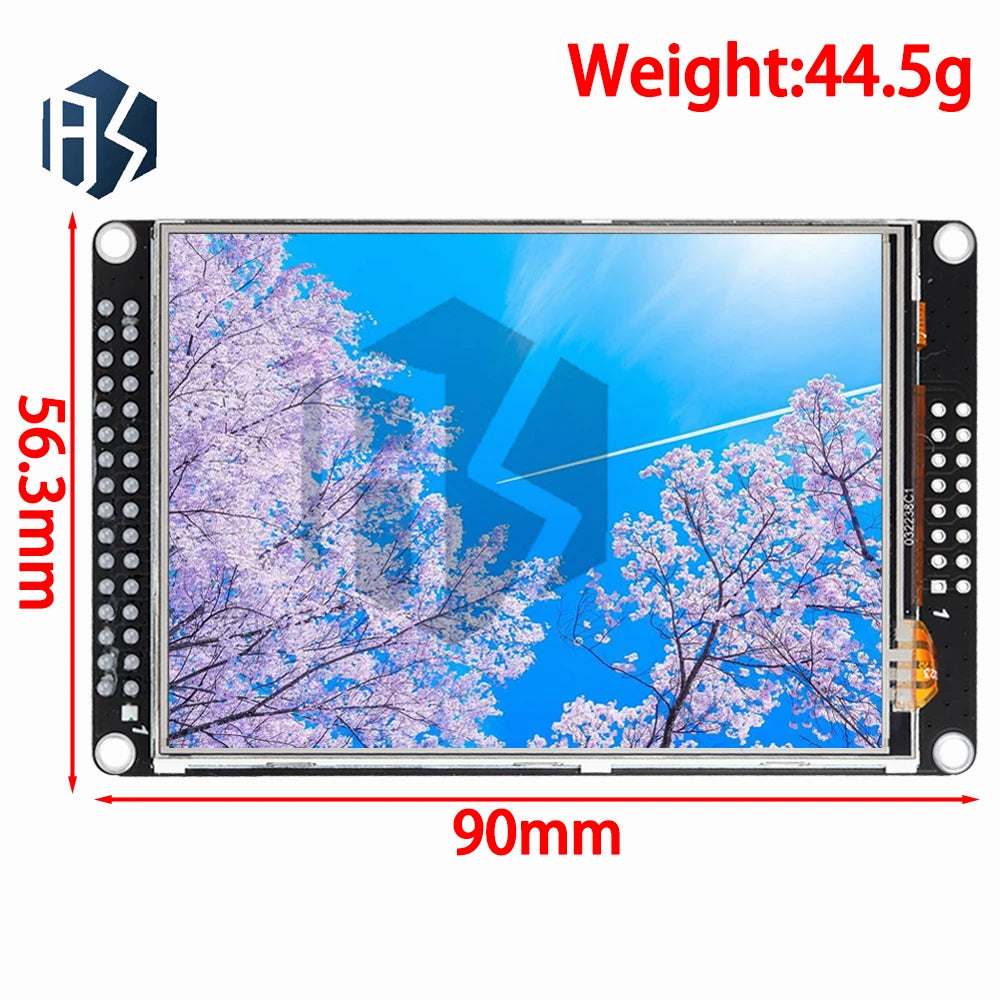 1PC 3.2" ILI9341 TFT LCD Resistive Touch Screen Module Black for STM32F407VET6 Development Board Zpaxo