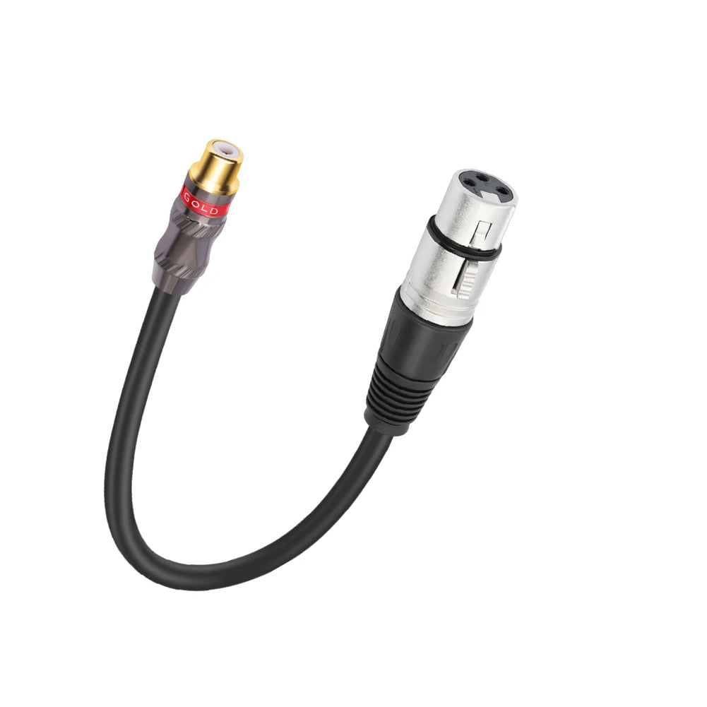 0 3m RCA Female 3Pin-XLR Adapter Cable Cord Microphone Amplifier Mixer
