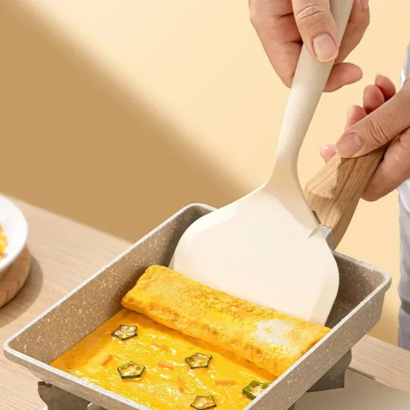 Silicone Heat Resistant Spatula Household Food Grade Non-stick Frying