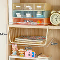Under-Table Storage Basket No-Drill Hanging Iron Shelf Kitchen Cabinet And Wall Cabinet Divider Zpaxo Yellow S
