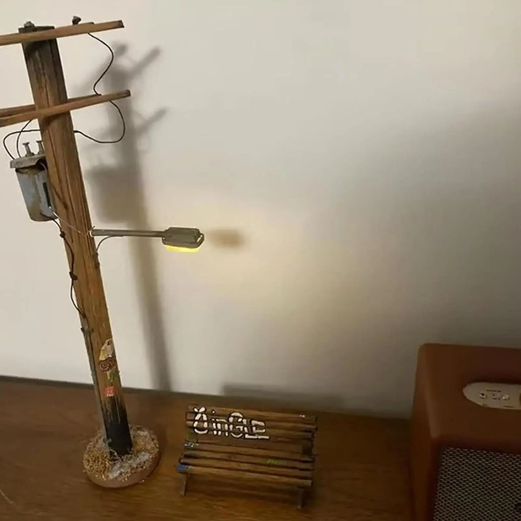 Table Lamp Mini Streetlight Shape Atmosphere Lighting Small Tabletop