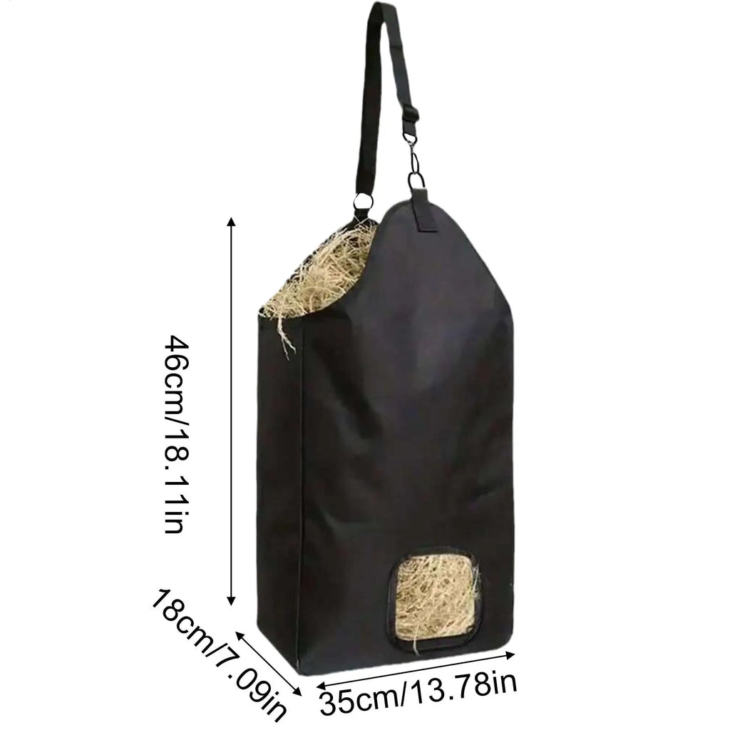 Feed Bags for Horses Feeding Net for Sheep Oxford Cloth Large Capacity Hay Bag for Goat Equestrian Stallcorral Barn Stable Zpaxo