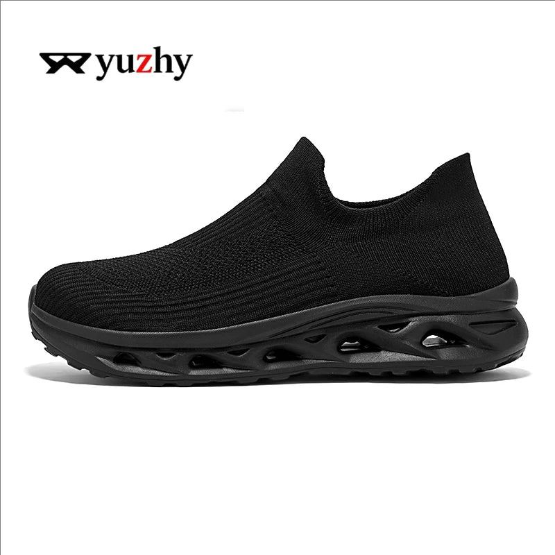 Men's Casual Sneakers Luxury Trainer Shoes Breathable Race Running