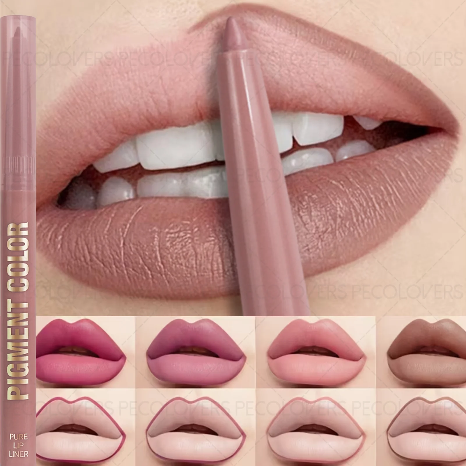 1PC Long-Lasting Waterproof Lip Liner - High Color Rendering, Creamy Smooth Easy Coloring, Smudge-Proof for Versatile Lip Makeup Zpaxo