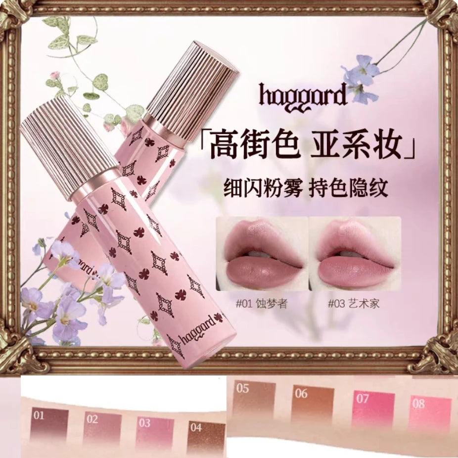 Haggard Emo Monster Series Lip Powder Cream Matte Nude Fog Lipstick Zpaxo