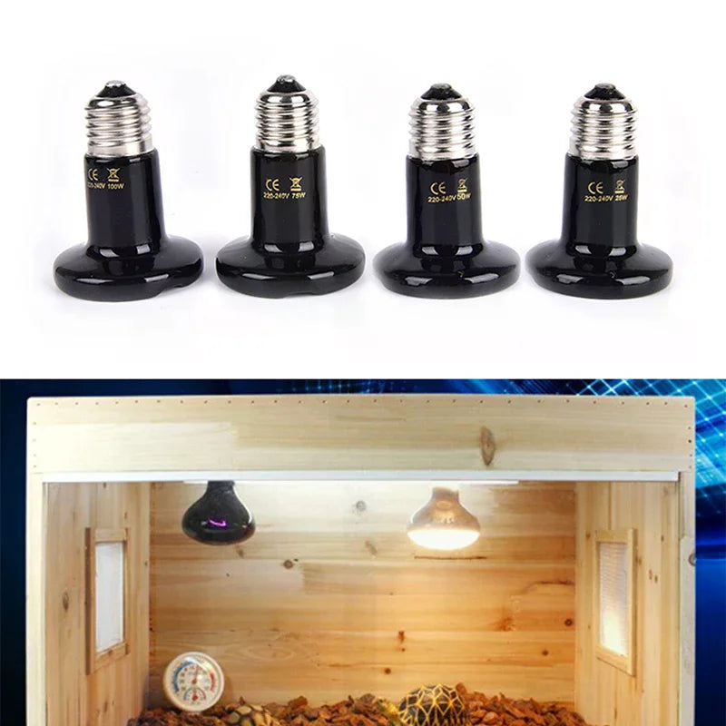 Reptile Pet Brooder Thickened Infrared Ceramic Emitter Heat Light Zpaxo